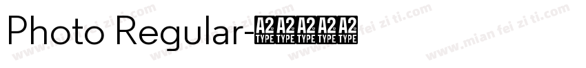 Photo Regular字体转换